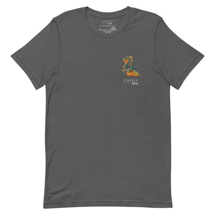 Halloween Pumpkin Man - Unisex T-Shirt - White Logo, view 9