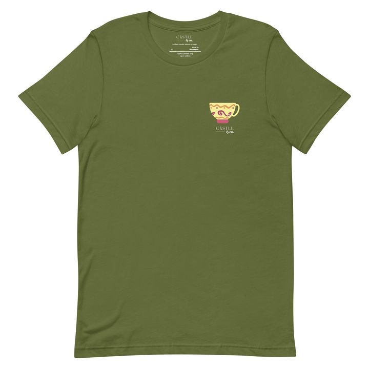 Yellow Teacup - Unisex T-Shirt - White Logo, view 9