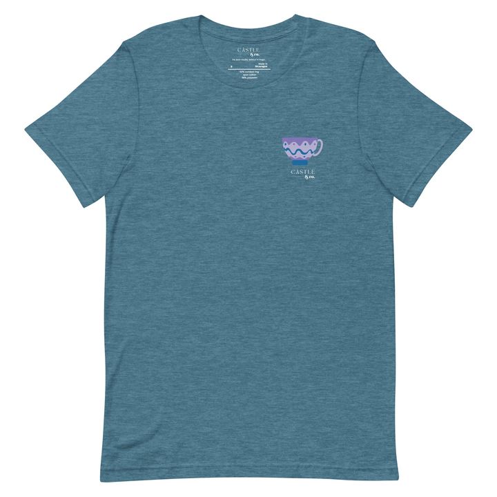 Purple Teacup - Unisex T-Shirt - White Logo, view 10