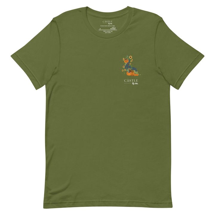 Halloween Pumpkin Man - Unisex T-Shirt - White Logo, view 10