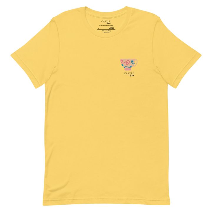 Peach Teacup - Unisex T-Shirt - Black Logo, view 10