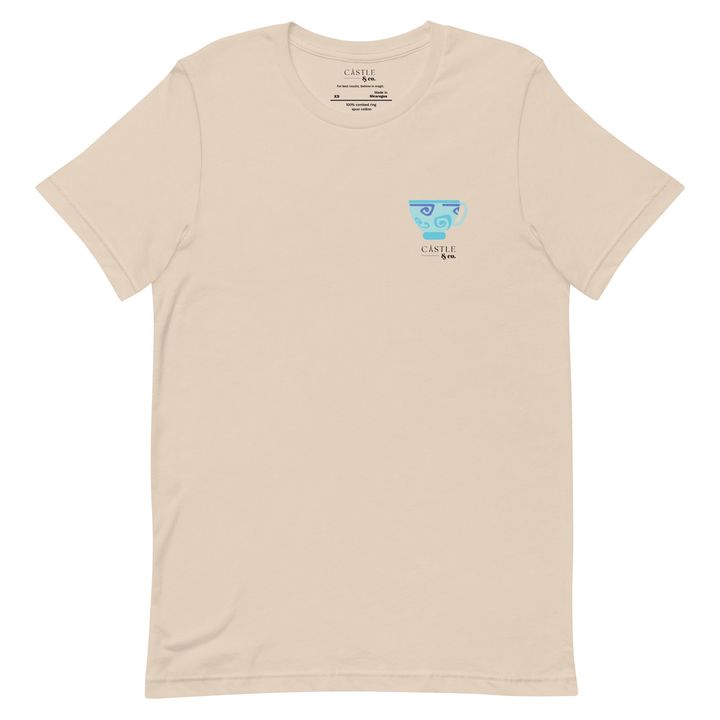 Blue Teacup - Unisex T-Shirt - Black Logo, view 11