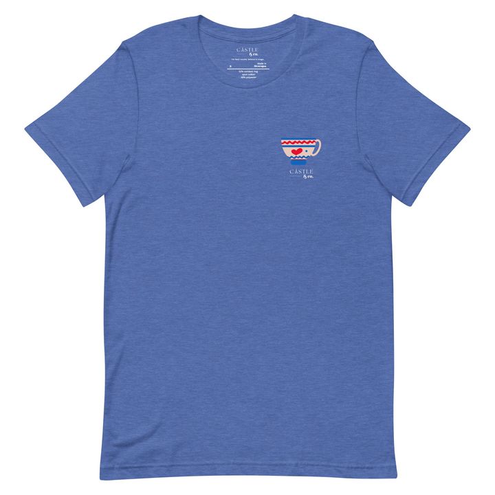 Pink Teacup - Unisex T-Shirt - White Logo, view 12