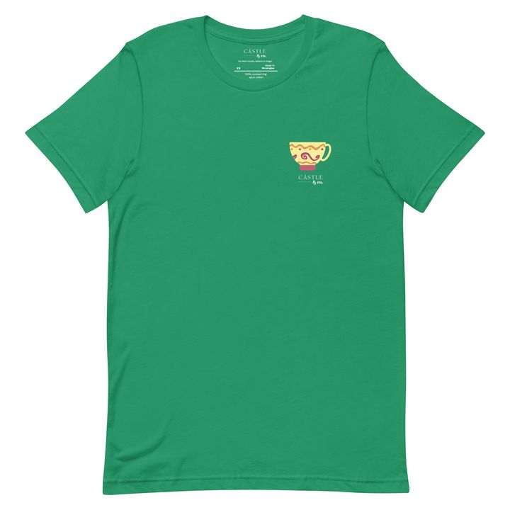 Yellow Teacup - Unisex T-Shirt - White Logo, view 12