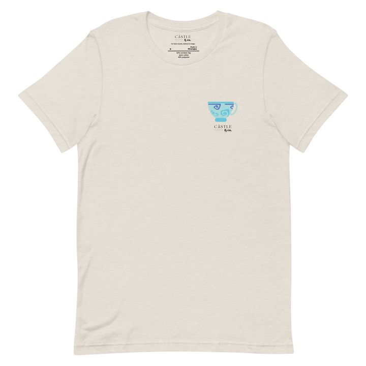 Blue Teacup - Unisex T-Shirt - Black Logo, view 13