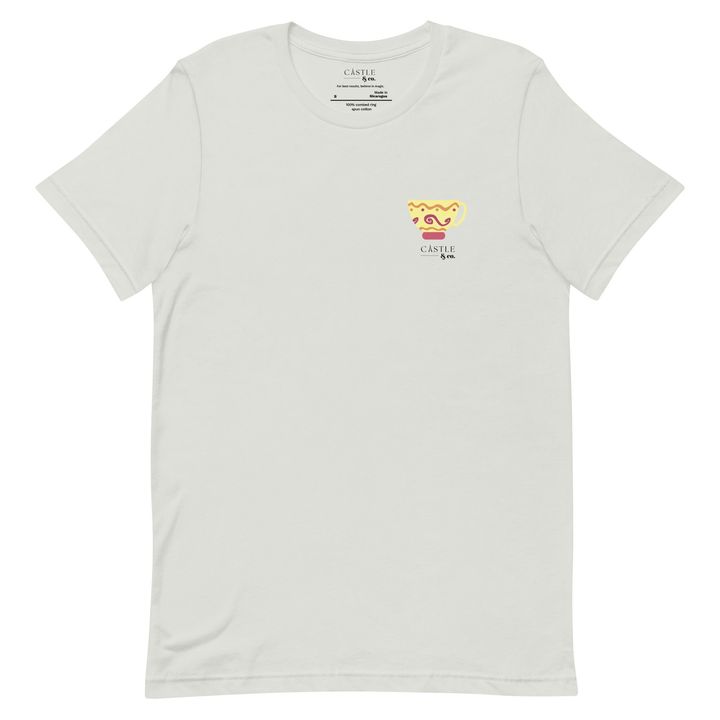 Yellow Teacup - Unisex T-Shirt - Black Logo, view 13