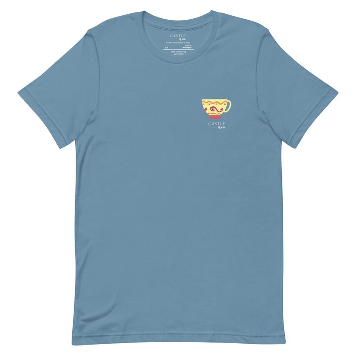 Yellow Teacup - Unisex T-Shirt - White Logo, view 13
