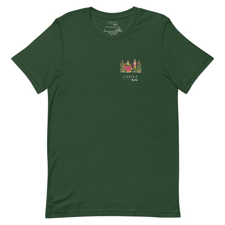 Dia de los Muertos - Unisex T-Shirt - White Logo in Forest