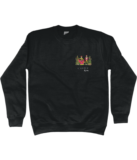 Dia de los Muertos - Unisex Sweatshirt - White Logo sweatshirt in Jet Black