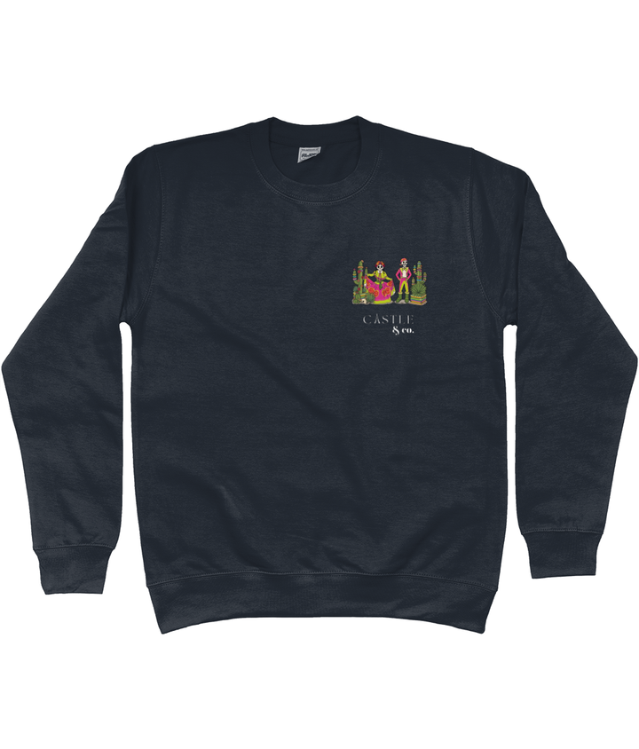 Dia de los Muertos - Unisex Sweatshirt - White Logo sweatshirt in New French Navy