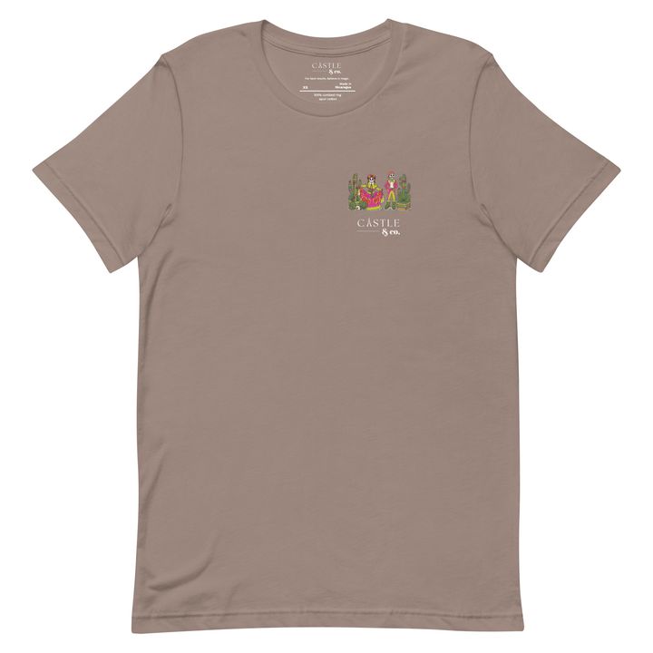 Dia de los Muertos - Unisex T-Shirt - White Logo in Pebble
