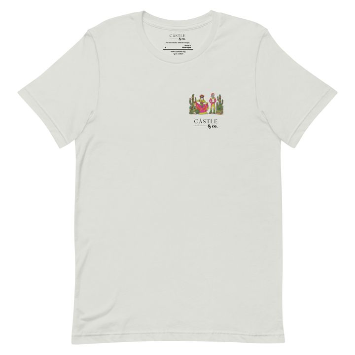 Dia de los Muertos - Unisex T-Shirt - Black Logo in Silver