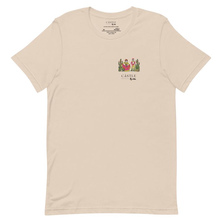 Dia de los Muertos - Unisex T-Shirt - Black Logo in Soft Cream