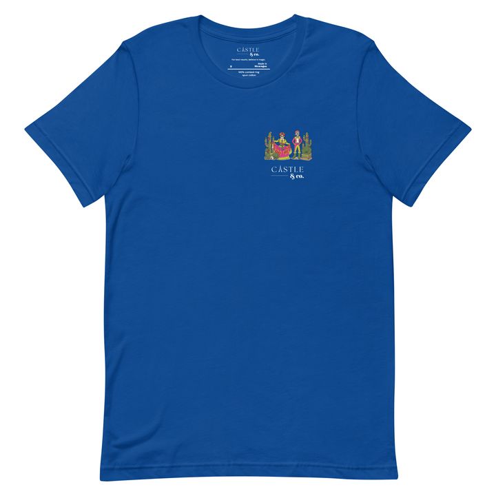 Dia de los Muertos - Unisex T-Shirt - White Logo in True Royal